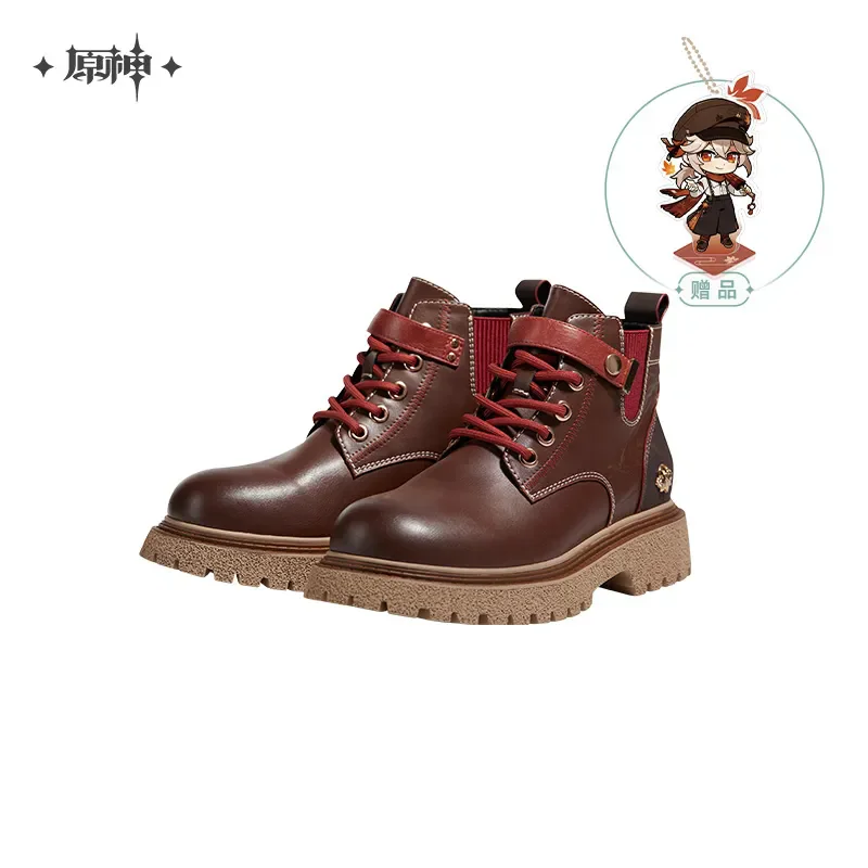 

Anime Game Genshin Impact Kazuha Theme Impression Short Boot Game Cosplay Synthetic Leather Martens Shoes Adult Xmas Gifts