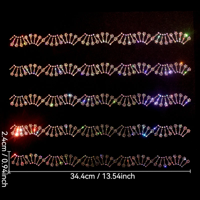 

High-quality rhinestone striped patterns are ironed on the fashionable large patches of sweater coat clothing accessories