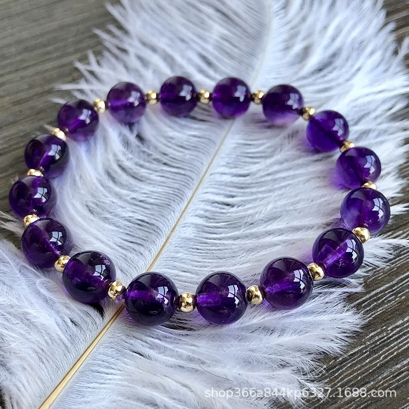Women's Uruguay Brazilian Amethyst Beaded Bracelet Fashionable Versatile