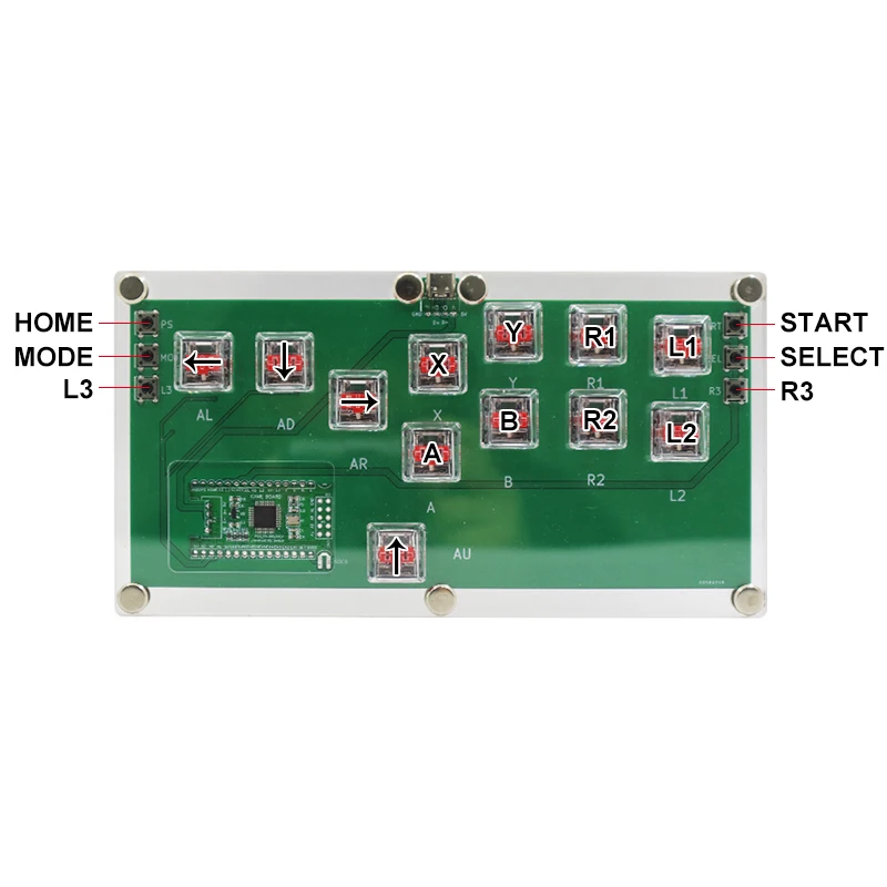 Slimbox-Joystick de juego de lucha, botón Cherry MX, controlador codificador de intercambio en caliente, Mini consola de juegos estilo Hitbox para PC