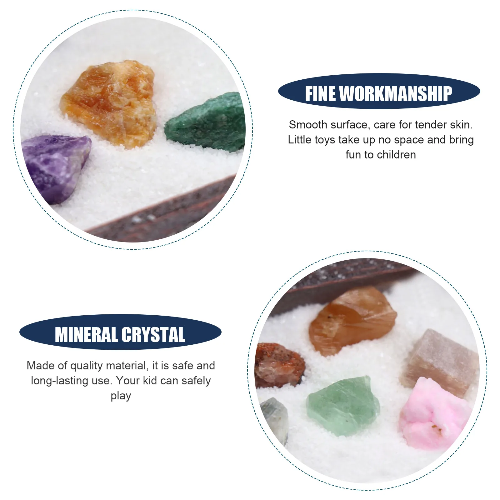 

Rock Mineral Specimen Geology Toy Science Exploring Excavation Kits for Kids Teaching Specimens Crystal