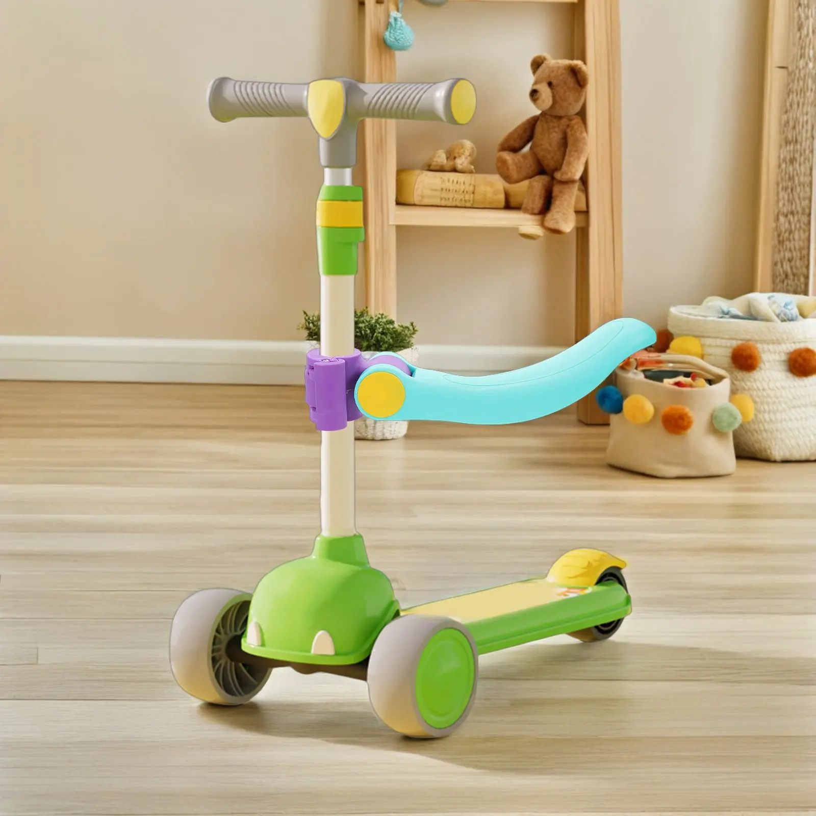 Foldable Scooter Seat Attachment Removable Kick Scooter Saddle for Kids Portable Child Seat for Electric Bike