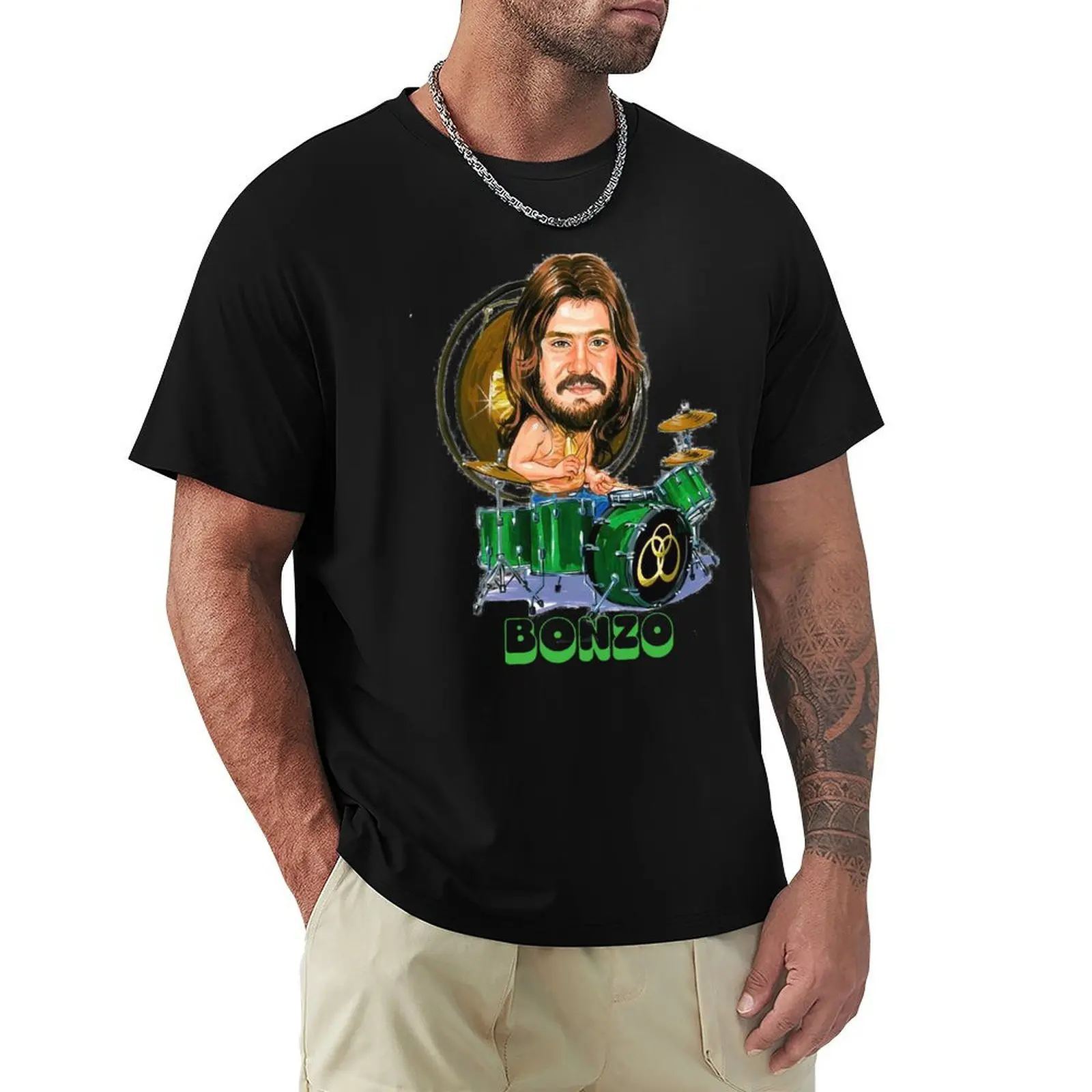 John Bonham T-Shirt shirts graphic tees oversized graphic tee compression shirt men