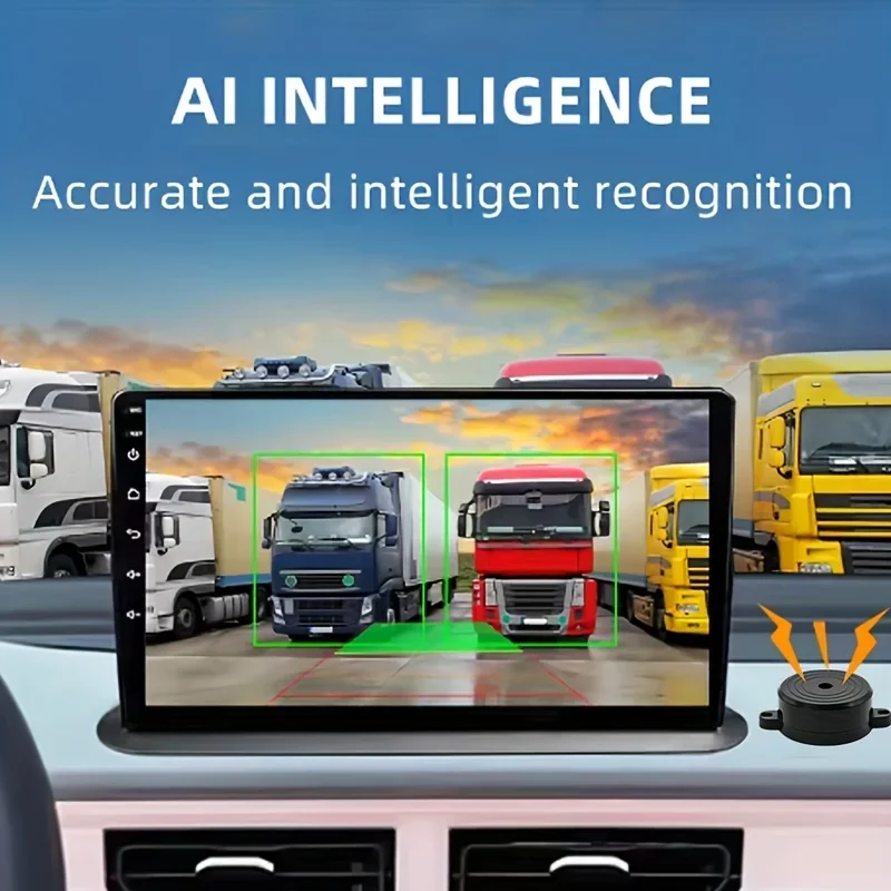 AI Smart Car Backup Rear View Reversing Camera 1080P AHD Parking Assistance Motion Detection Alarm Warning