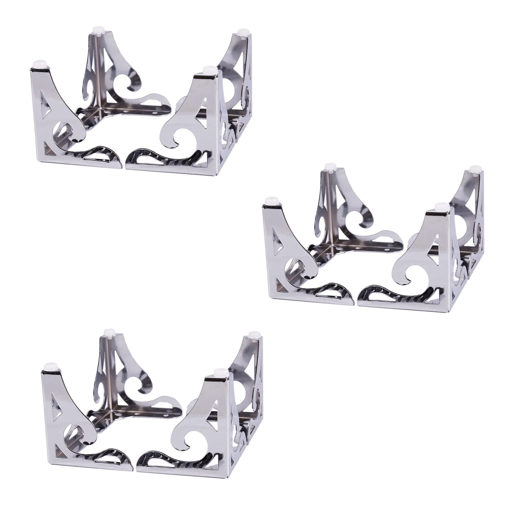 B03C-Hollow Out Furnitur Modern Kaki Sofa Logam untuk Set Lemari Kabinet Meja Sofa Isi 12 (10CM)