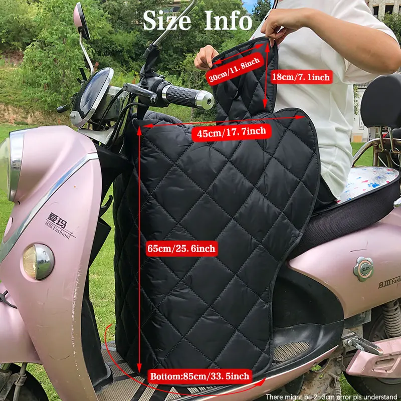 Scooters Leg Cover Knee Blanket Thicken Warmer Waterproof Windproof Motorcycle Winter Quilt Knee Waist Leg Apron Cover for Moto