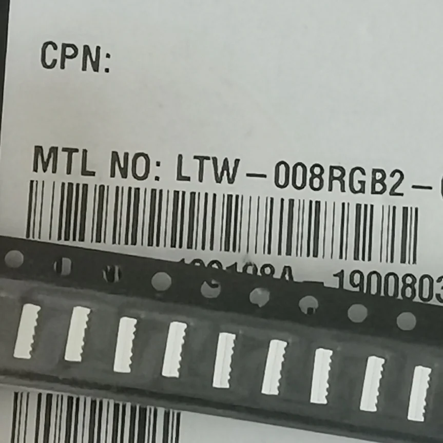 50 قطعة/020 SMD LED LTW-008RGB2-CO كامل اللون RGB أحمر أزرق الزمرد الأخضر الجانب توهج