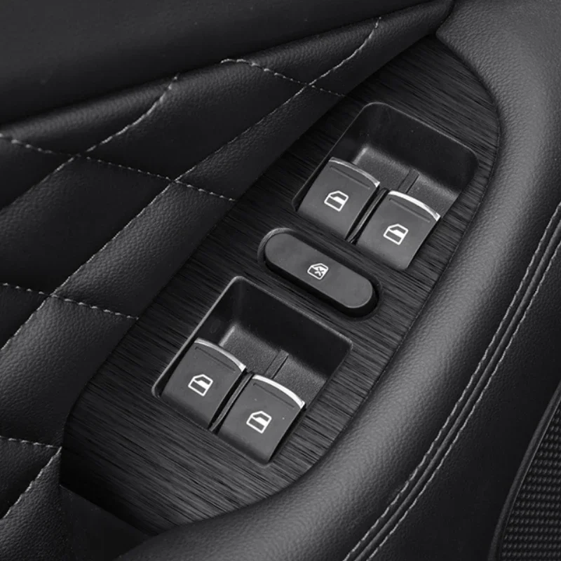 Car Carbon Interior Sticker Auto Lifting Window Panel Decal For GWM POER CANNON 2020-2025 LHD Gear Inner Door Protective Film