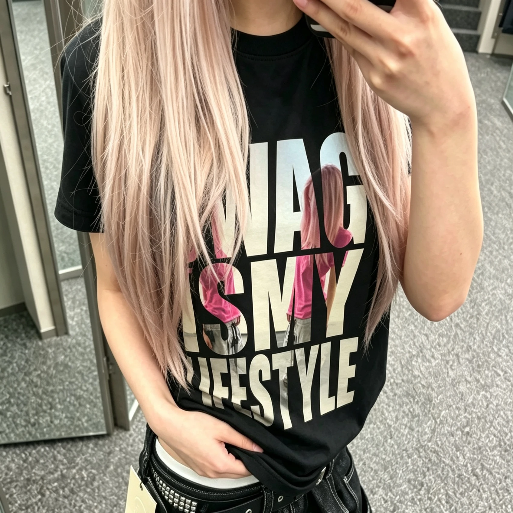 SWAG IS MY LIFESTYLE Fun English Fashion Street Style Cotton T-shirt Summer Cotton Trendy Niche Tops Men's Women's Streetwear
