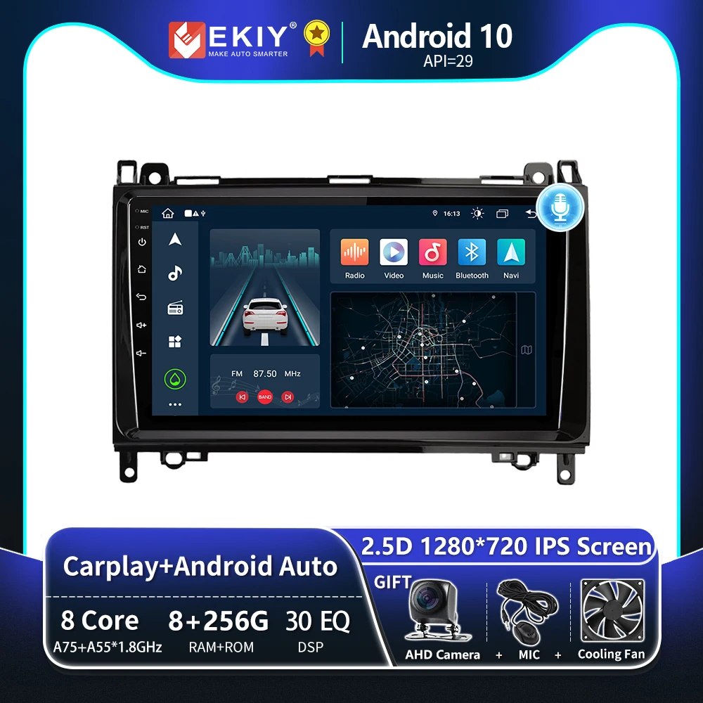 

EKIY T8 Android For Mercedes Benz B200 Sprinter W906 W639 AB Class W169 W245 Car Radio Multimedia Navigation GPS CarPlay Auto BT