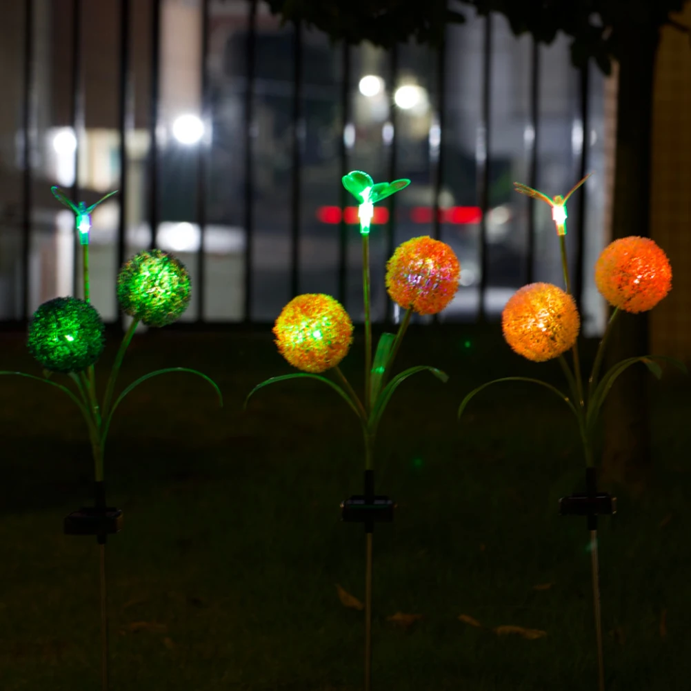 

Dandelion Lantern Landscape Lamp Solar LED Flower Light Flowers Lights Stake Power for Outdoors