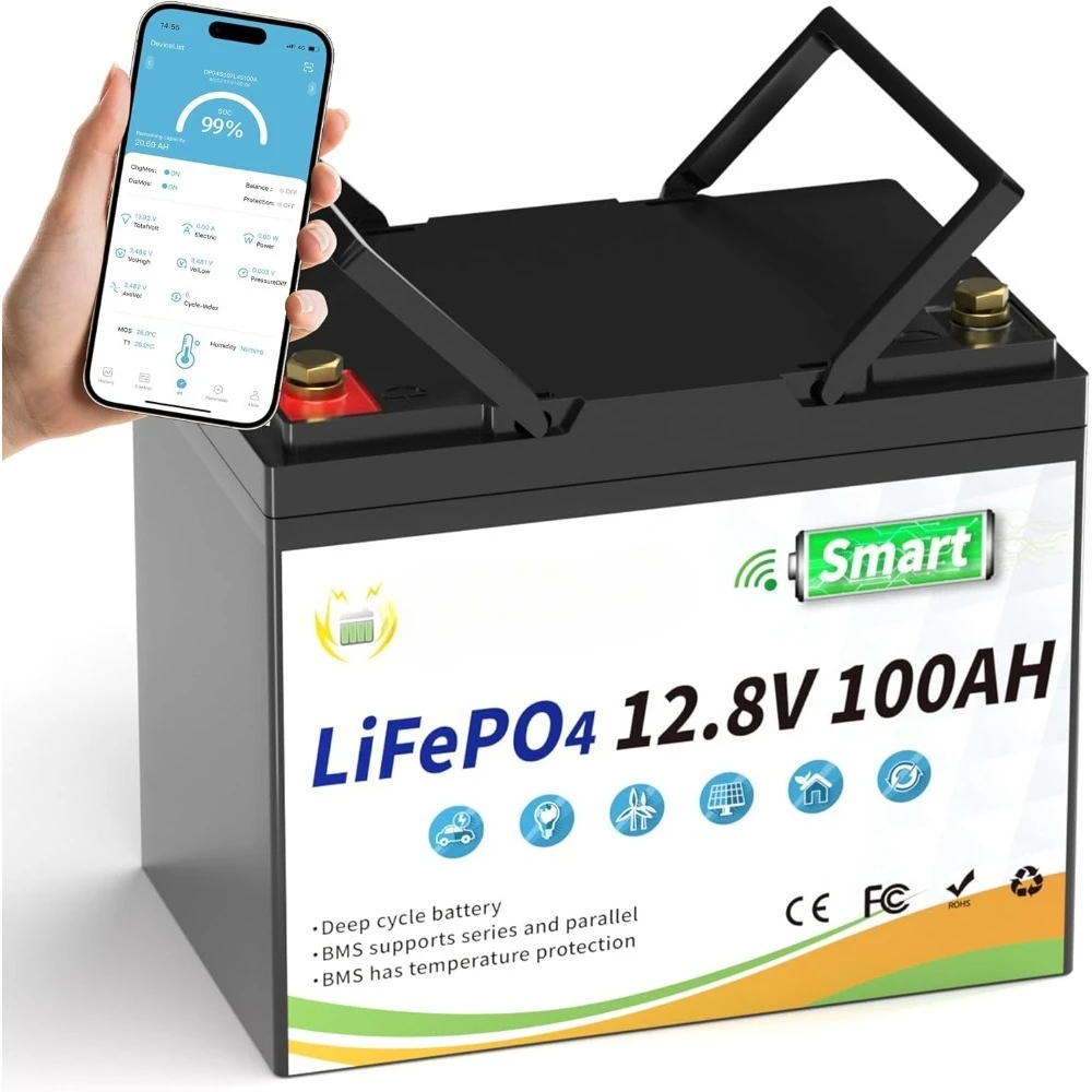 

Литиевая батарея FLLYROWER 12В 100Ач с интеллектуальной BMS и 17000 циклами глубокого разряда, элементы LiFePO4 класса А для морского применения. Индивидуальная комплектация.