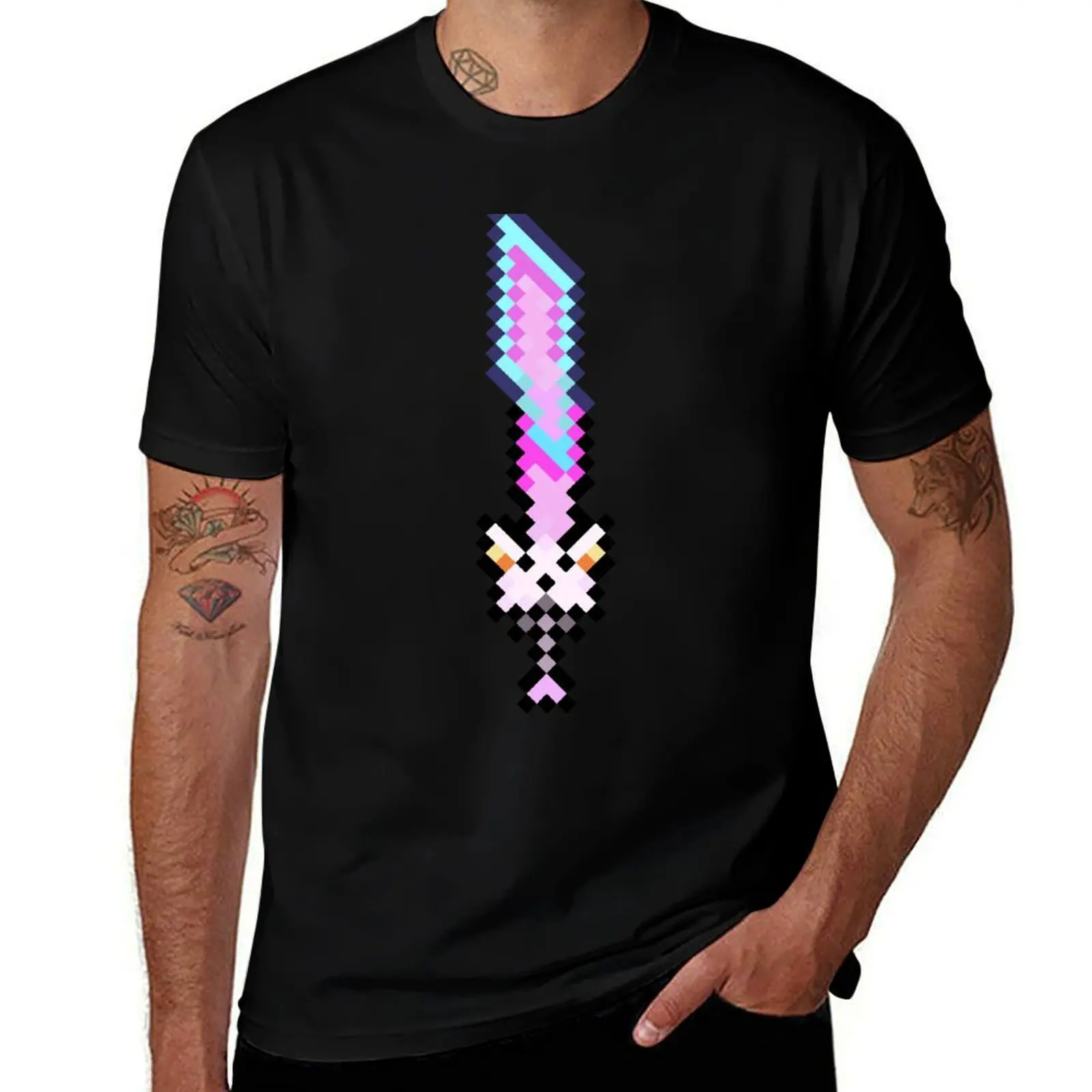 

Футболка Meowmere Terraria Sword, повседневная модная хлопковая футболка с короткими рукавами