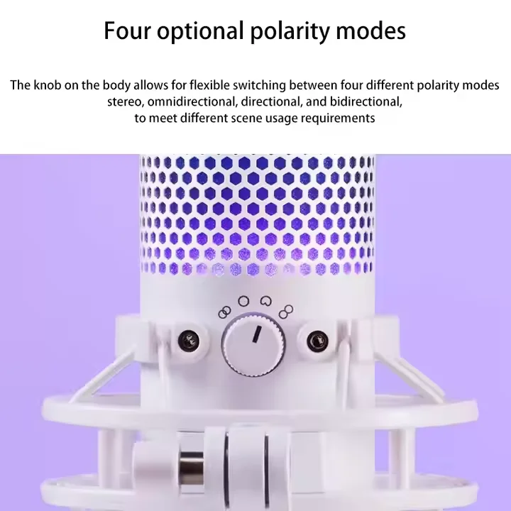 High Quality Hyper X QuadCast S RGB USB Condenser Microphone for PC Ps4 Pg5 and MAC Original Brand New