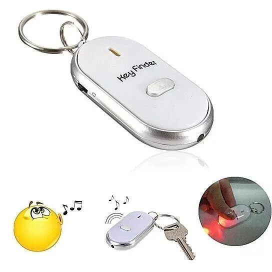 LED flashlight with remote control sound key chain loss locator beep and flash sound of looking for lost keys whistle