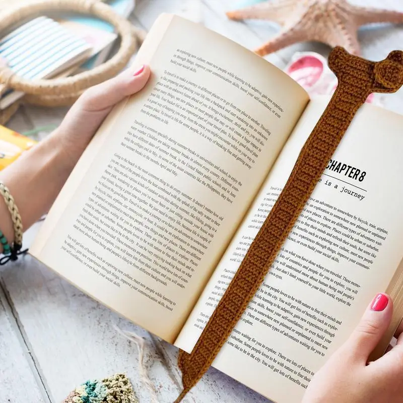 כלב סרוגים בעבודת יד סרוגים מסמנים ספרים יצירתיים חוטי סימניות קריאה אסתטיות