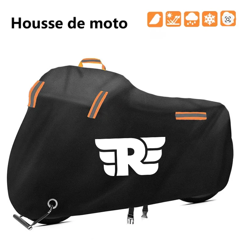 Motorcycle Cover Waterproof Outdoor Scooter UV Protector Dust Rain Cover For Royal Enfield Bullet/Meteor/Classic 350 500