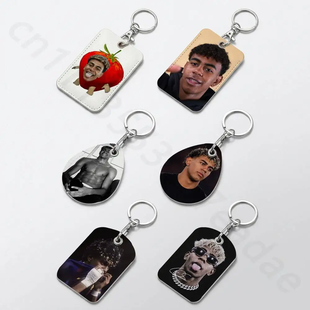 L-Lamine Yamal  Holder Keychain For Bank Business Work Card Holder Student Card Protective Case Bus Card