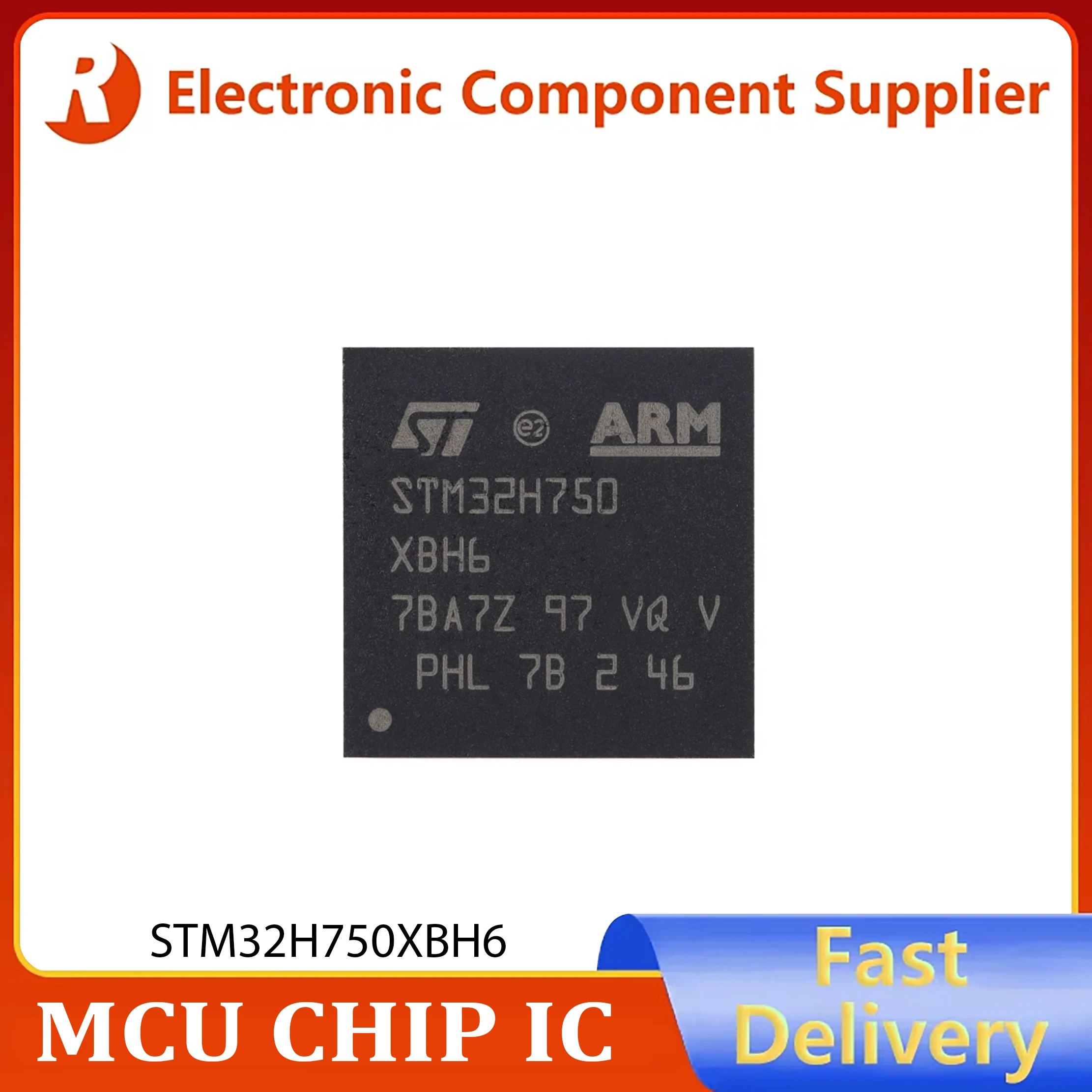 1Pcs STM32H750XBH6 STM32H750 STM32 H750XB H750XBH6 TFBGA-265 ARM Cortex-M7 32-bit Microcontroller MCU Chip IC Controller