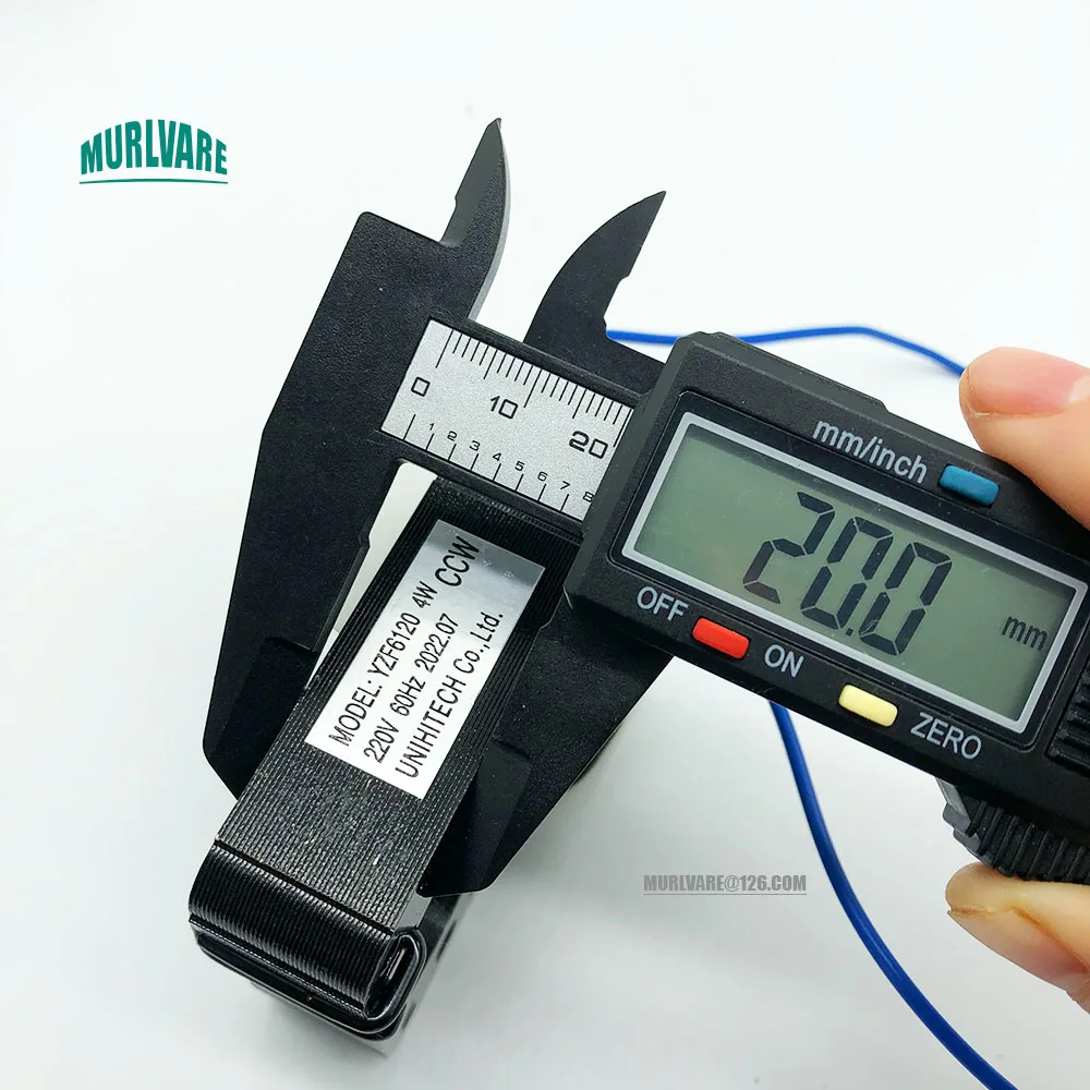 YZF6120 4W 220V 60HZ 20MM Thickness 2 Wires Heater Ventilation Parts Without Shaft Motor Pure Copper Coil Motor For Heater