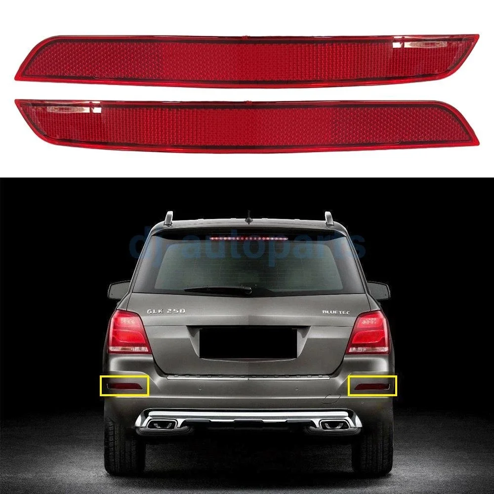 Rear Bumper Reflector Light Trim for Mercedes-Benz GLK-Class GLK250 GLK300 GLK350 L+R 2PCS  OE:2048200374 2048200474