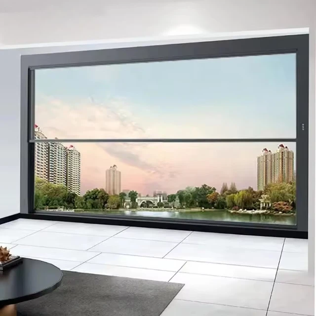 

Customizable：Smart Automatic Vertical Lift Window Double Glazed Aluminum Smart Window System for Homes