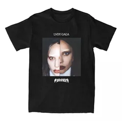 Lady Gaga Mayhem Album T-shirt 2025 Hip Hip Unisex Streetwear Women Men Clothing Singer Graphic Printing Tshirt Cotton T Shirt