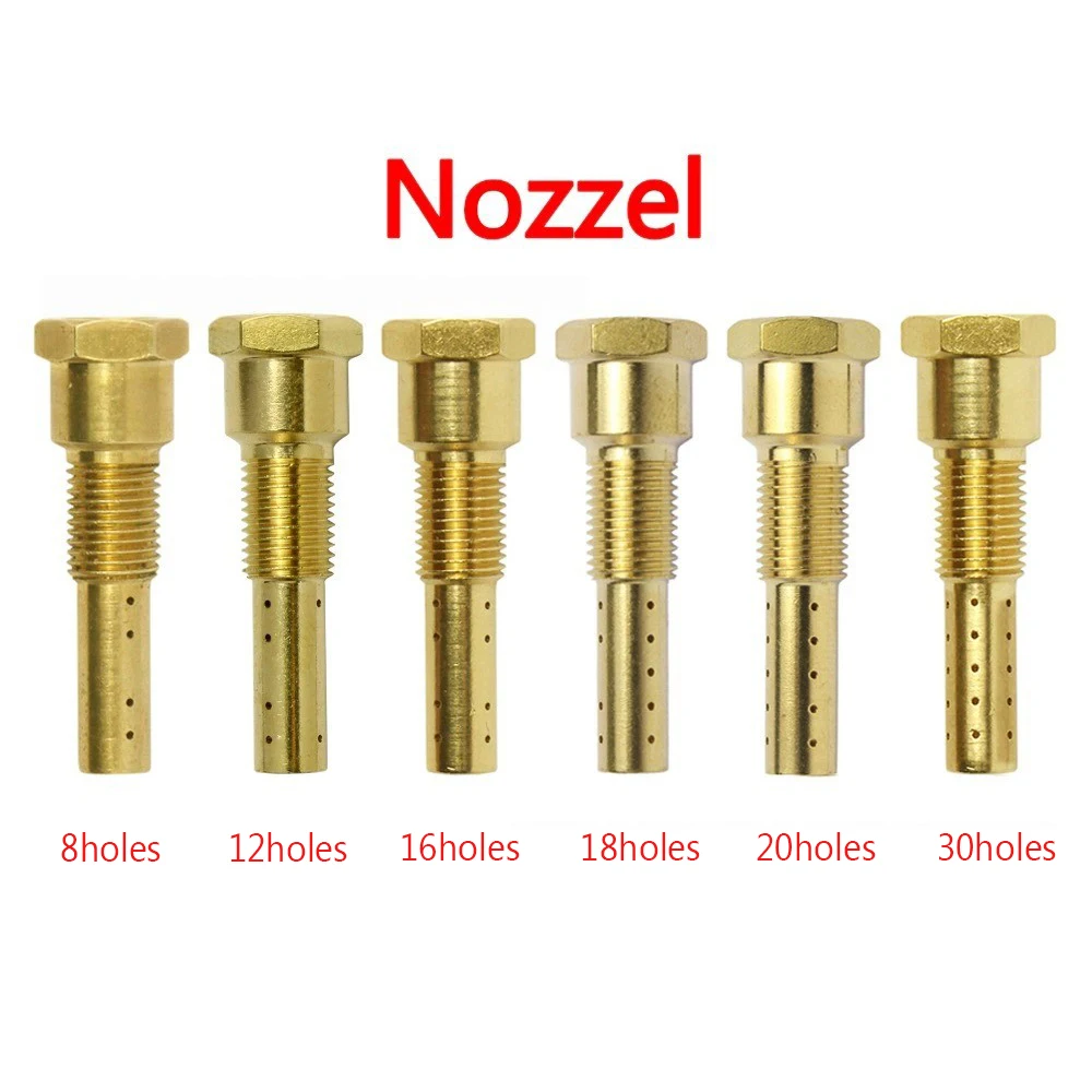 5PCS Carburetor Nozzle Kit for PWK21-34 Suoco Emulsion Tube with Multi-Hole Options 8/12/16/18/20/30 for Tuning