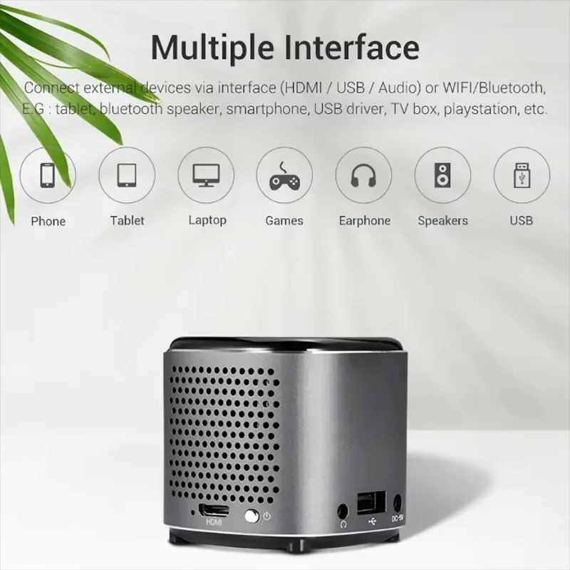 2024 New SL04 Android Pico Wireless DLP Movie Mini Outdoor Portable Movie Projector Compatible with IPhone