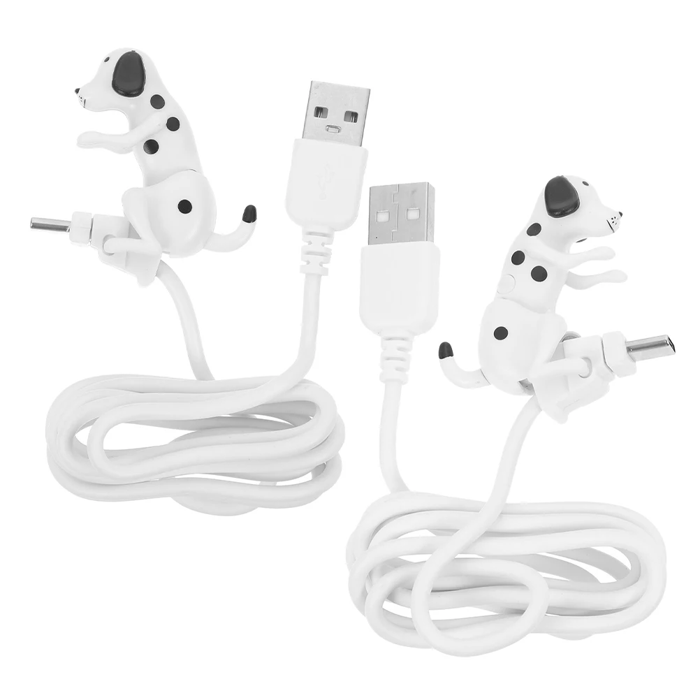 

2pcs Type-C Data Cable Funny Phone Chargers USB Line Fast Charging for Smartphone Tablet Durable Materials Dog Design