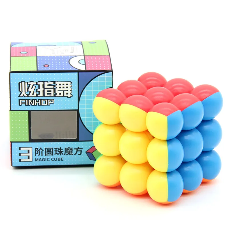 YJ Ball Magic Cubes Professional 3x3x3 6CM Ball Magic Cubes Twist Puzzle Toys for Children Gift Educational Toy
