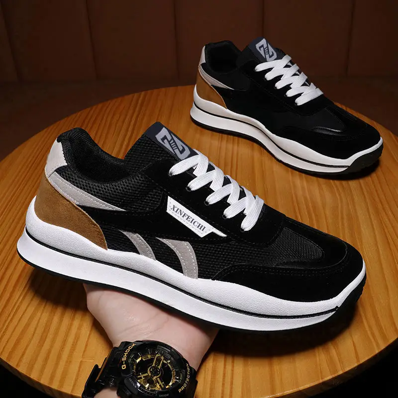 Popular Fashion Versatile Korean Style Sneakers Comfort and Casual Men\'s Running Shoes Breathable Mesh Shoes Shoes Men Sneakers