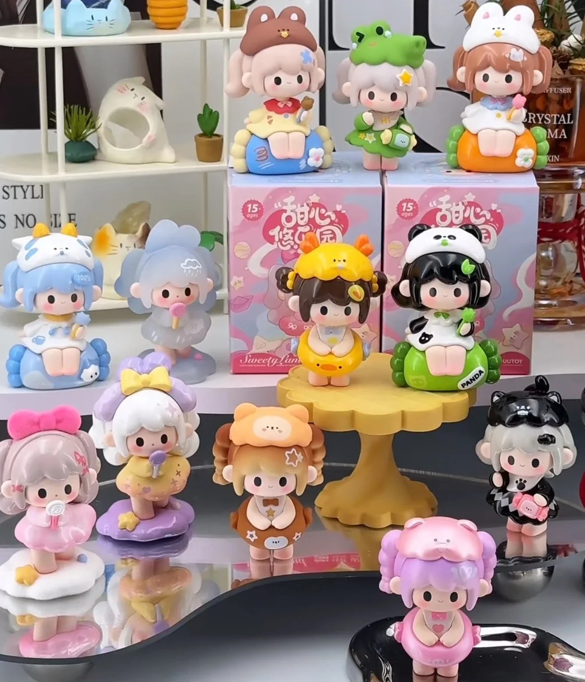 

Новый Uutoy Sweety Land Serise слепая коробка модный прекрасный гаражный комплект из ПВХ коллекция украшение для рабочего стола девушка подарок на Новый год на день рождения