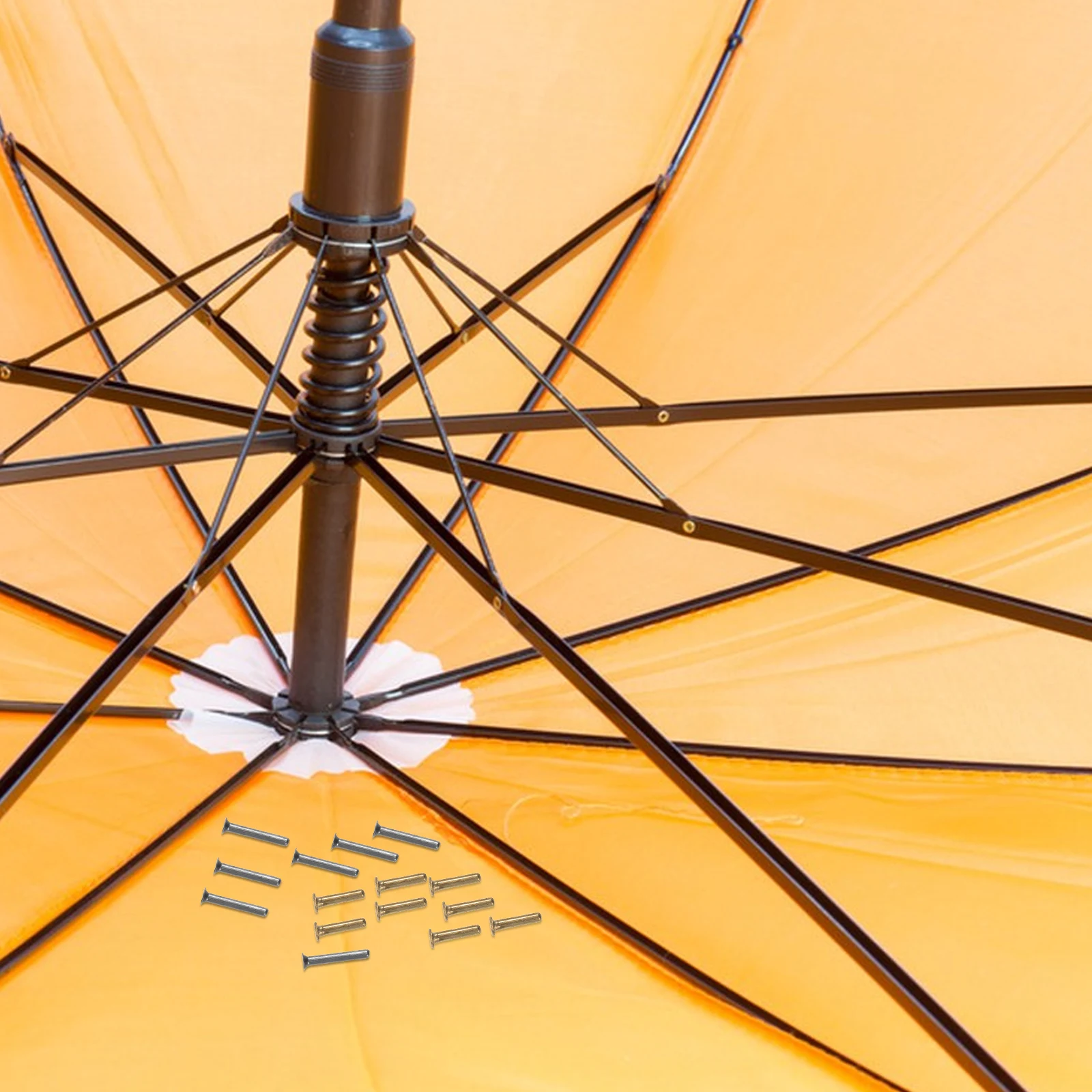 

16Pcs Umbrella Rivets for Ribs Durable Repair Kit Lightweight Support Repair Pins for Umbrella Restoration Replacement Parts