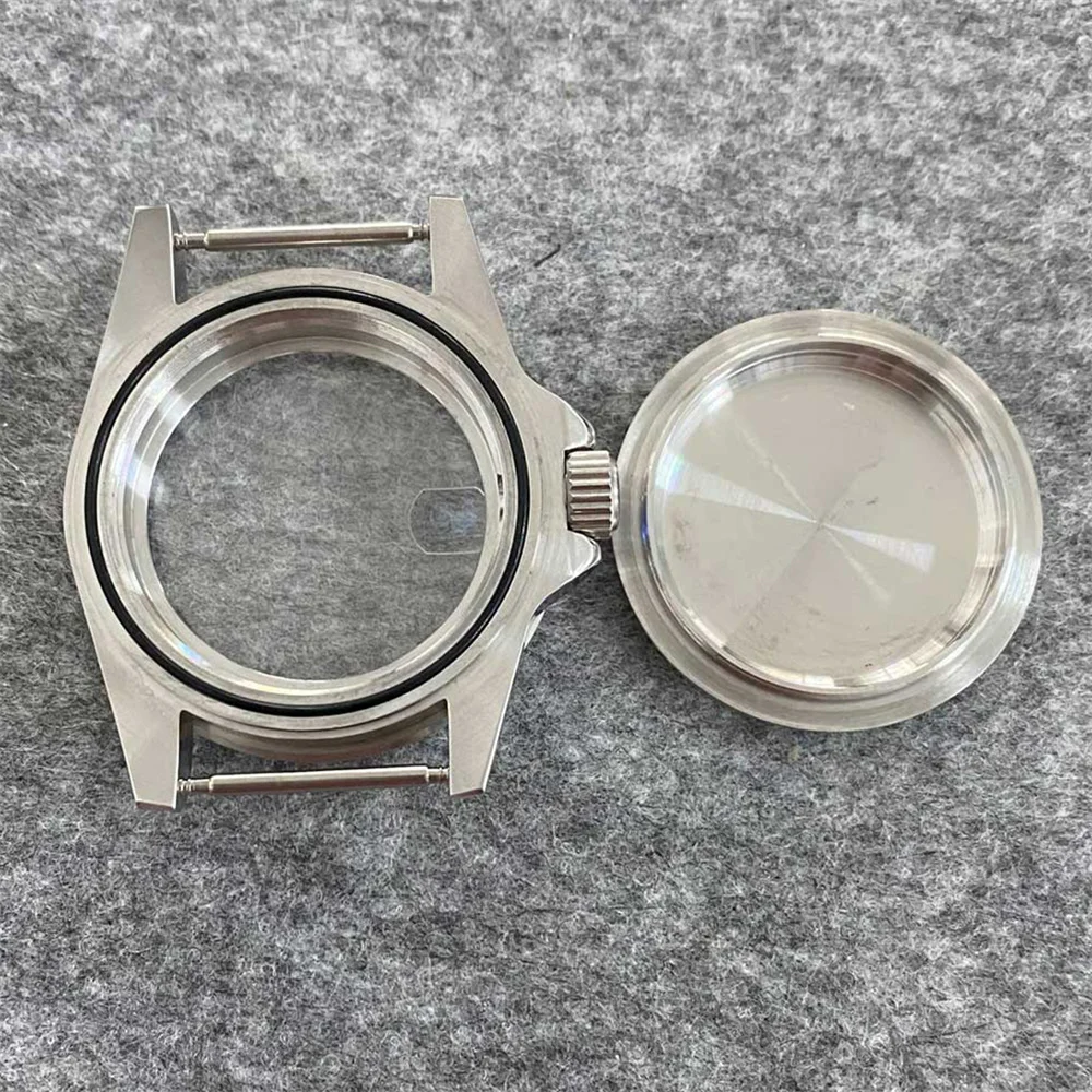 39.5mm Stainless Steel Antique Case 120-Clicks Unidirectional Bezel Retro Sapphire Mirror Watch Case for NH35 NH36 NH34 Movement