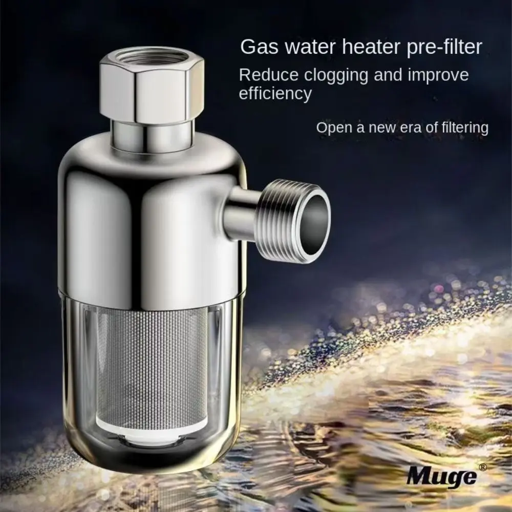 Full Copper Pre Water Filter Stainless Steel Transparent Water Purifier Anti-scaling 4 Points Spray Head Washing Machine