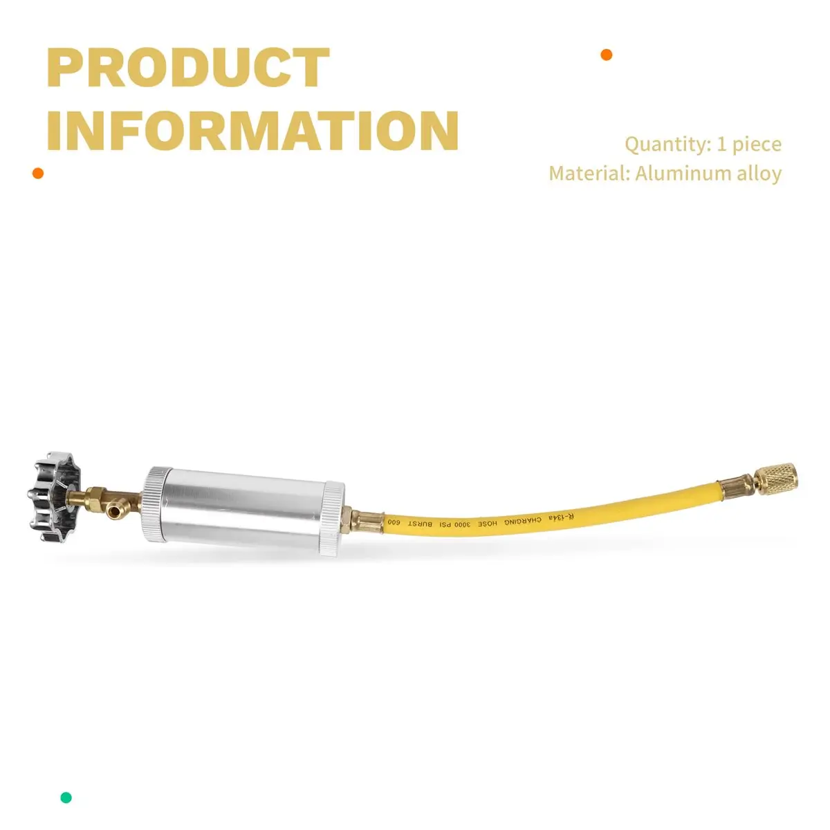 OKgood Auto Oil Dye Injector R12R R134A 2Oz A/C Dye Injector Air Conditioning Filling Tube Car Oil Injector