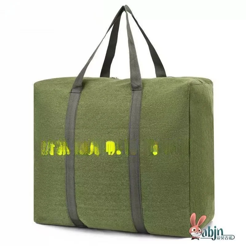 Large Capacity Canvas Bag Handheld Cartoon Artistic Bag for Women Commuting Outing Childcare Storage Bag Portable Tote Bag