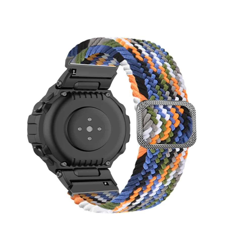 Pulseira ajustável para Amazfit T-Rex Pro, Correia de Nylon Macia, Relógio Inteligente Respirável, Acessórios de Pulseira Elástica, Novo, 2023