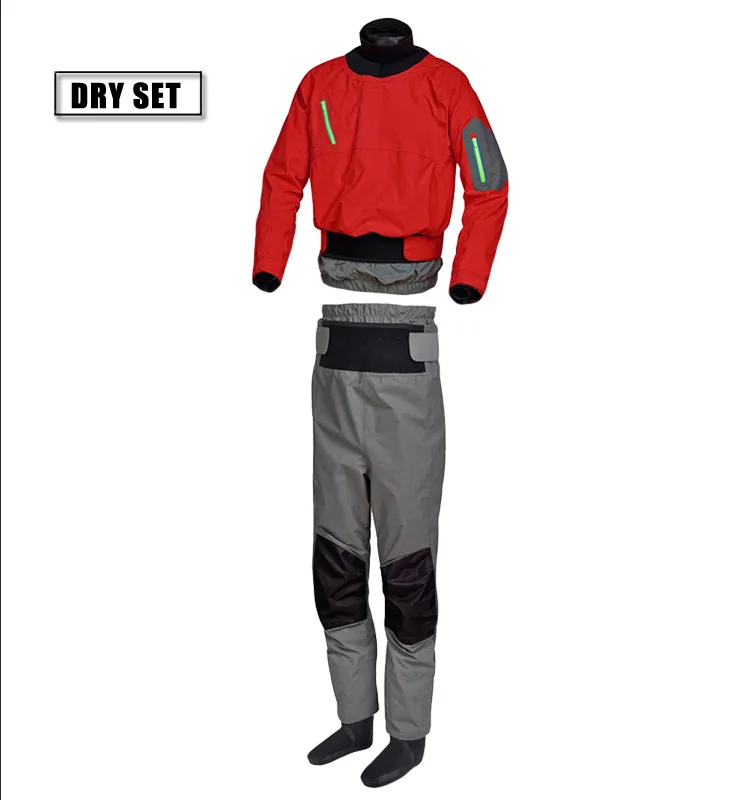 LKVER Drysuits Waterproof Fabric  Latex Gasket on Neck and Wrist  Fully Seal Recommend Use Padding