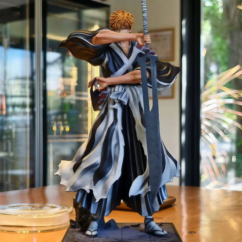 

LoaDen Ichigo Kurosaki GK Figure 32CM High-End Bleach Thousand-Year Blood War Anime Collectible Desktop Decor For Anime Fans