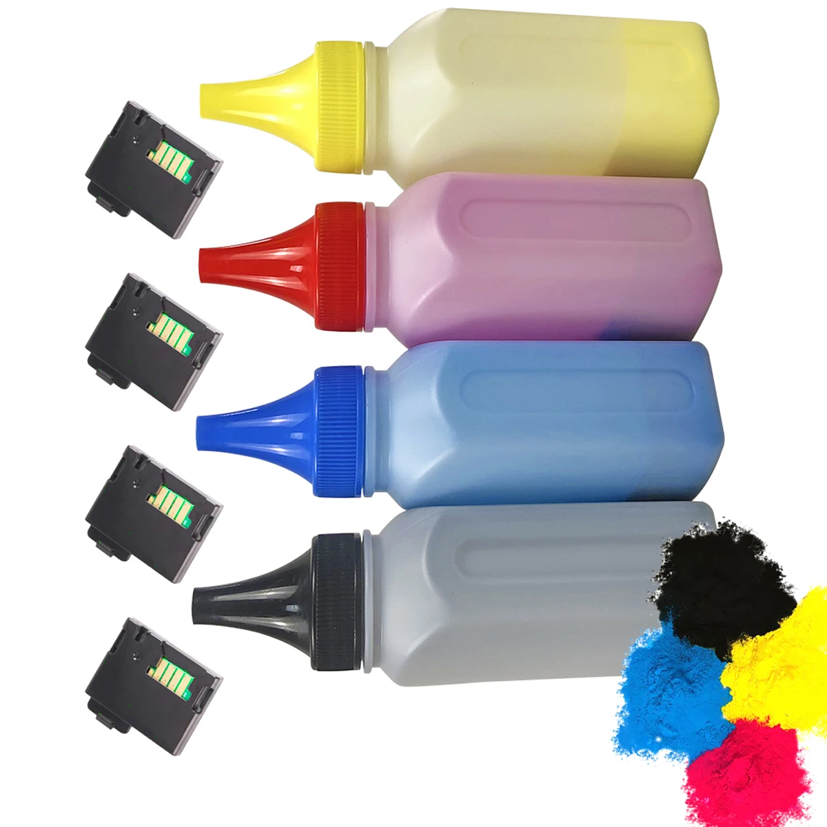 

4 Color 1SET Toner Powder Cartridge Chip Kit for Epson Aculaser C1700 1750 CX17 Laser Printer Refill