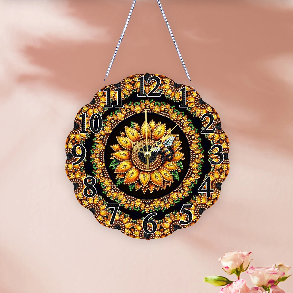 

Resin Diamond Painting Clock Ornament Classic Style Home Decor Art Craft Unique Shaped Diamonds for Gift and Decoration