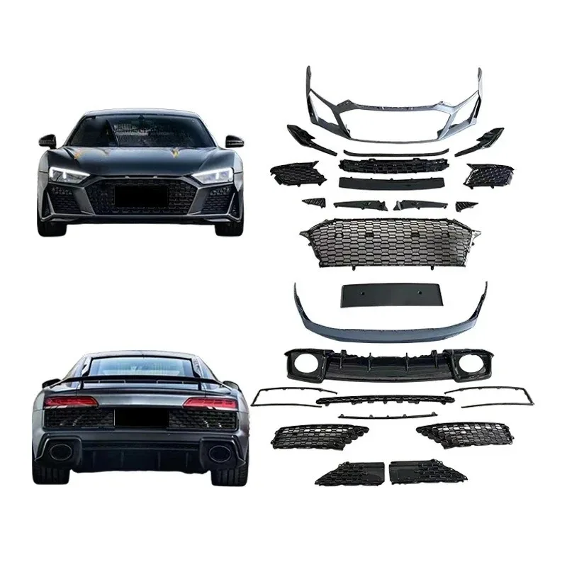 

PP plastic R8 2016-2021 facelifts car conversion bumpers body kit R8 upgrade bodykit