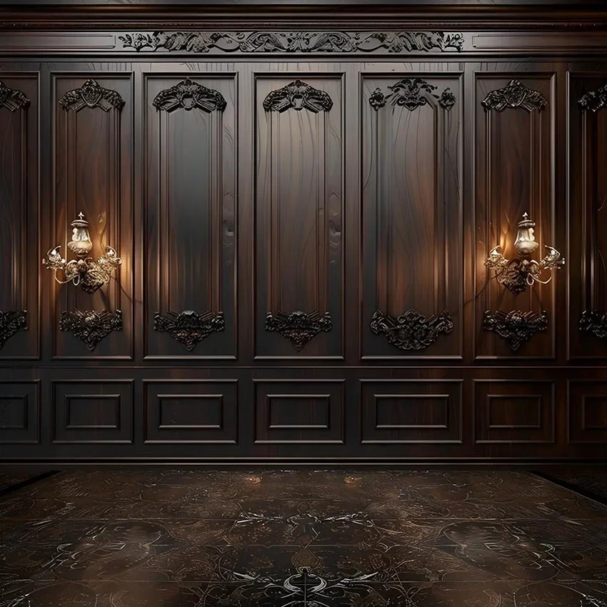 Mehofond Photography Background Brown Panel Wall Texturen Adult Birthday Wedding Maternity Portrait Decor Backdrop Photo Studio