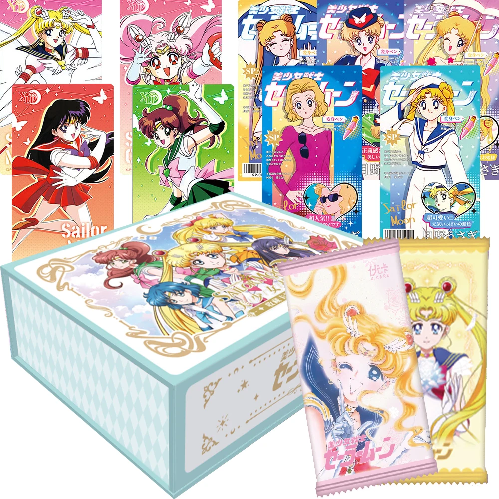 

Sailor Moon Collection Cards Original Design Unique Style Magical Girls Cute Beautiful and Exquisite Characters Cards Fans Gifts