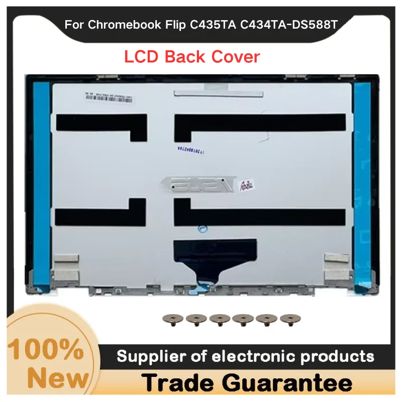 New For Kailxuling Chromebook Flip C435TA C434TA-DS588T 13N1-TEA0421 LCD Back Cover /Upper Case Palmrest Cover/ LCD Hinge Cover