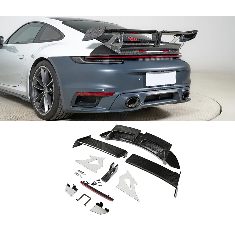 

2020-2025 For Porsche 911 Body Kits Carbon Fiber Tail 992 Fixed Spoiler New Condition Car Upgrade Rear Spoilers