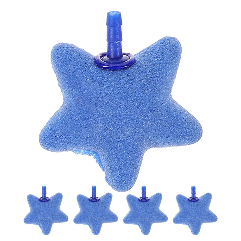 

5pcs Aquarium Air Stones Bubble Diffuser Accessories for Fish Tank Oxygen Pump Blue Small Air Stone Decorations