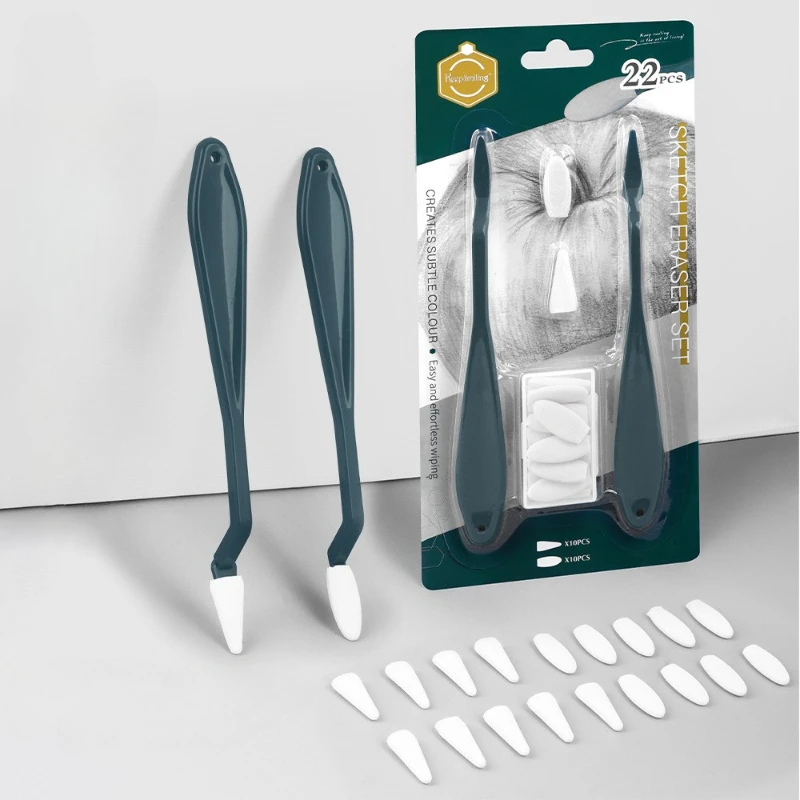 22pcs Sketch Rub Pen Set Not Easy To Deform Durable for Adjusting Highlights Details and Softening Lines